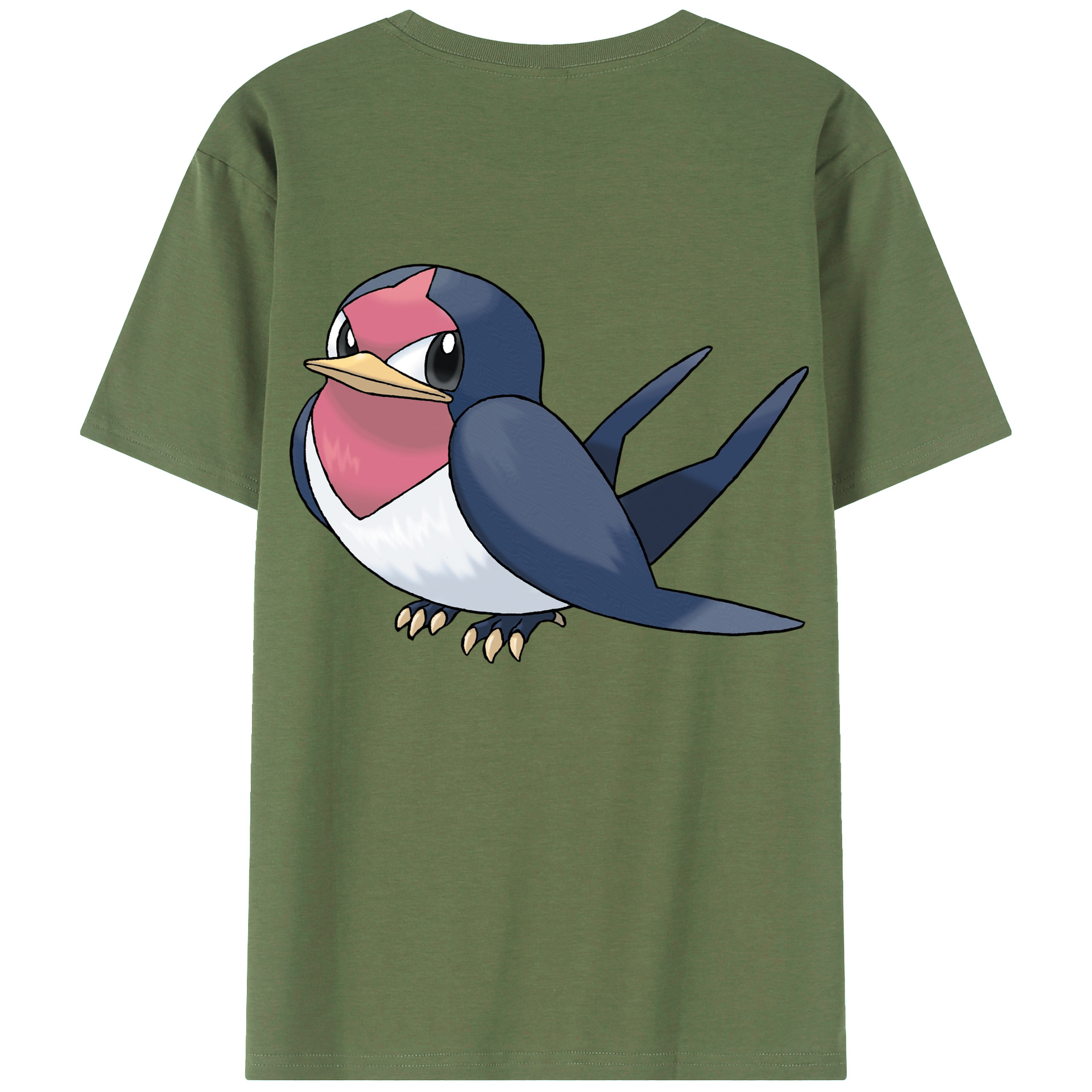 （画像用） ポケットモンスター Pokémon 綿100％ メンズ半袖Tシャツ（バックプリント） 通気性